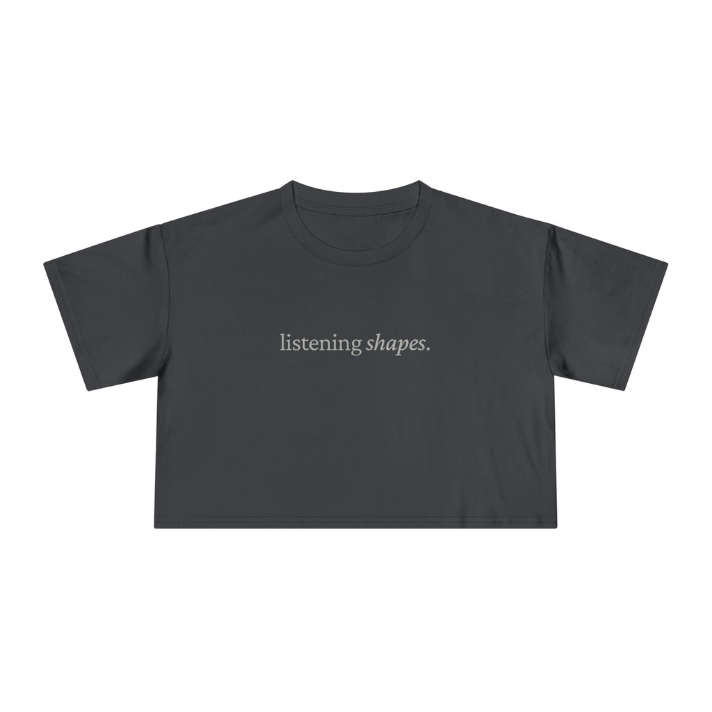 Listening Shapes — Crop Tee