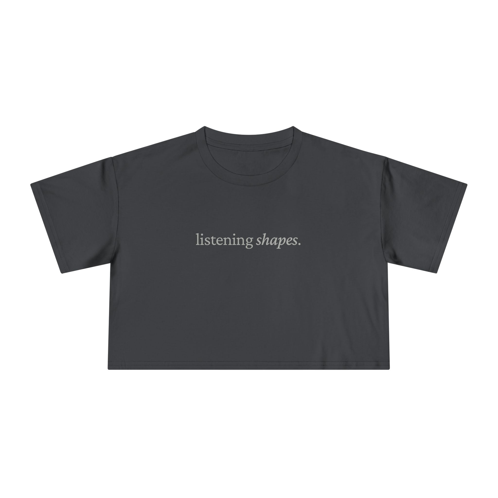 Listening Shapes — Crop Tee