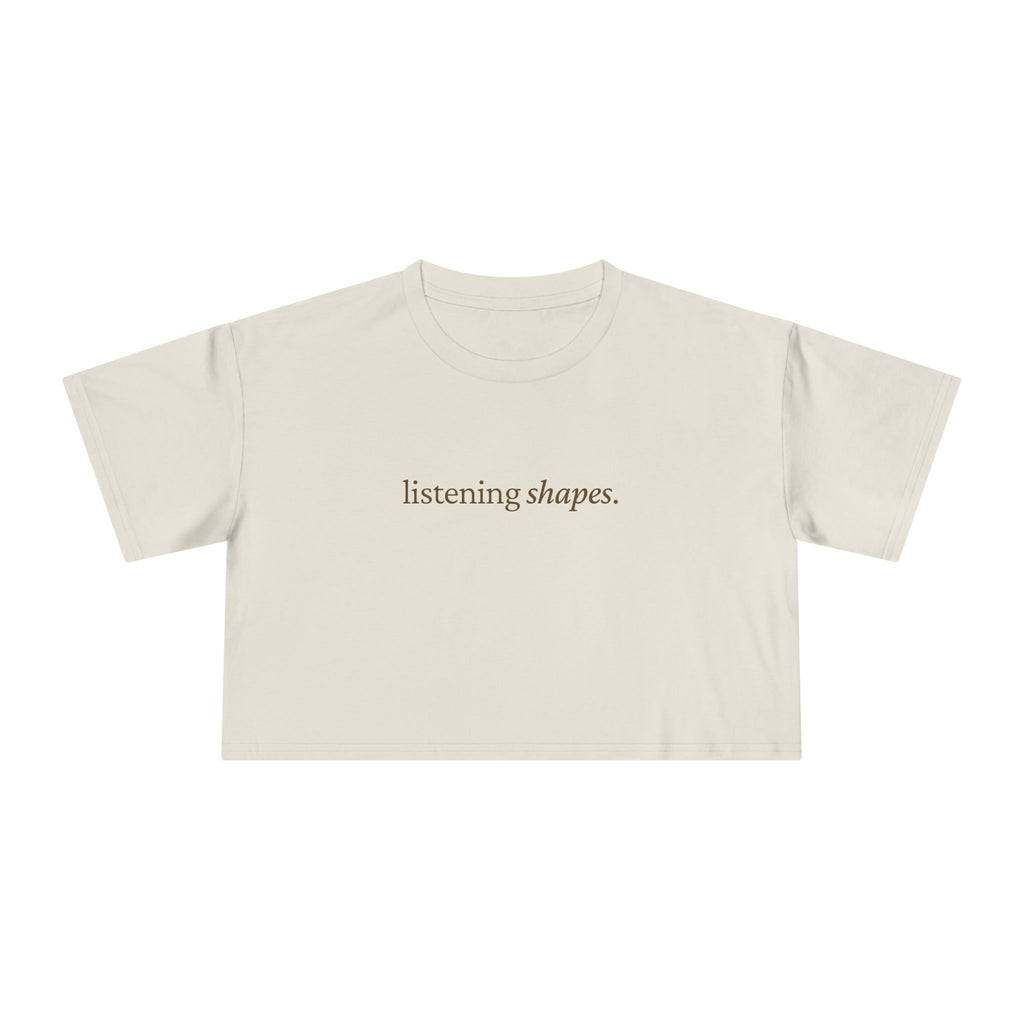 Listening Shapes — Crop Tee