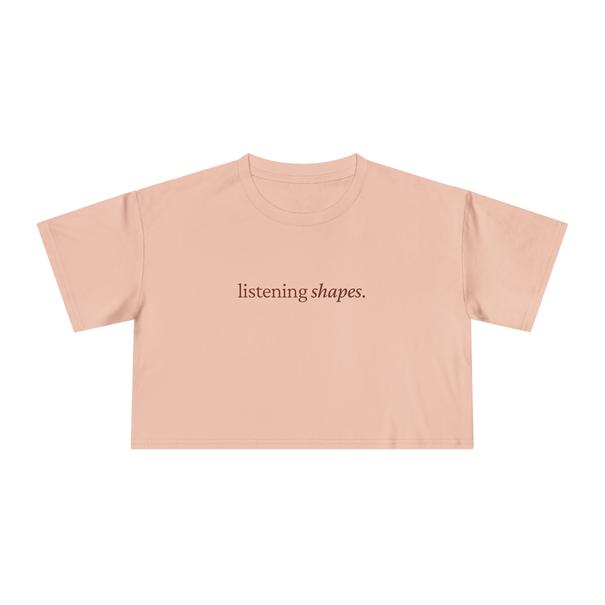 Listening Shapes — Crop Tee