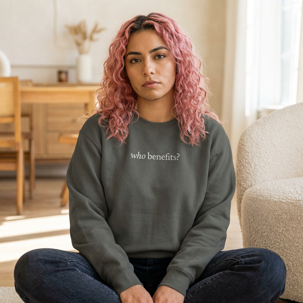Who Benefits? — Crewneck