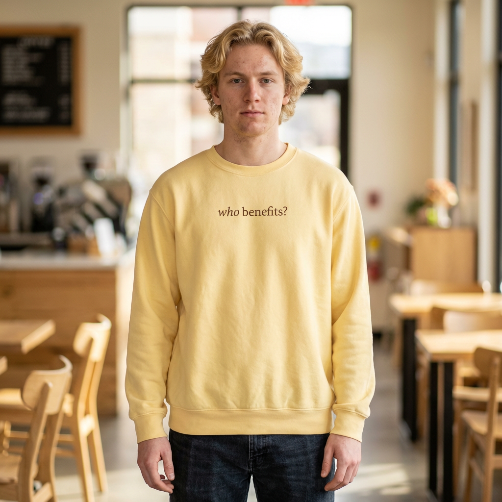 Who Benefits? — Crewneck
