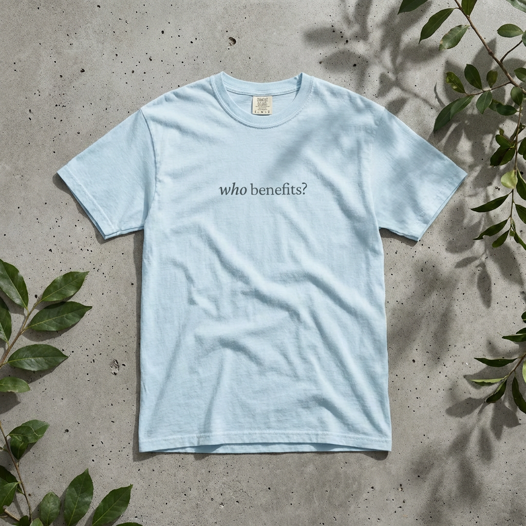 Who Benefits? — Tee