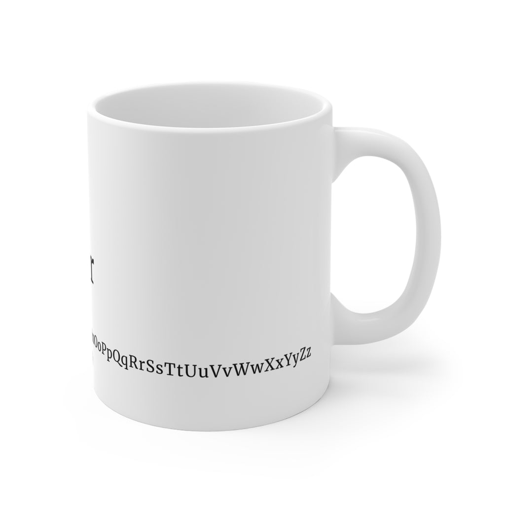 Merriweather — Font Sheet Mug