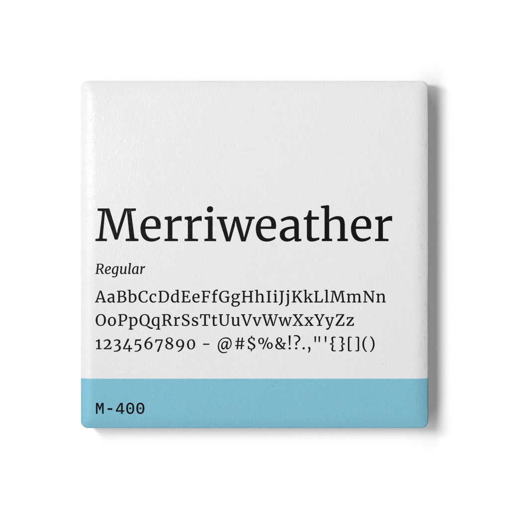 Merriweather — Ceramic Coaster