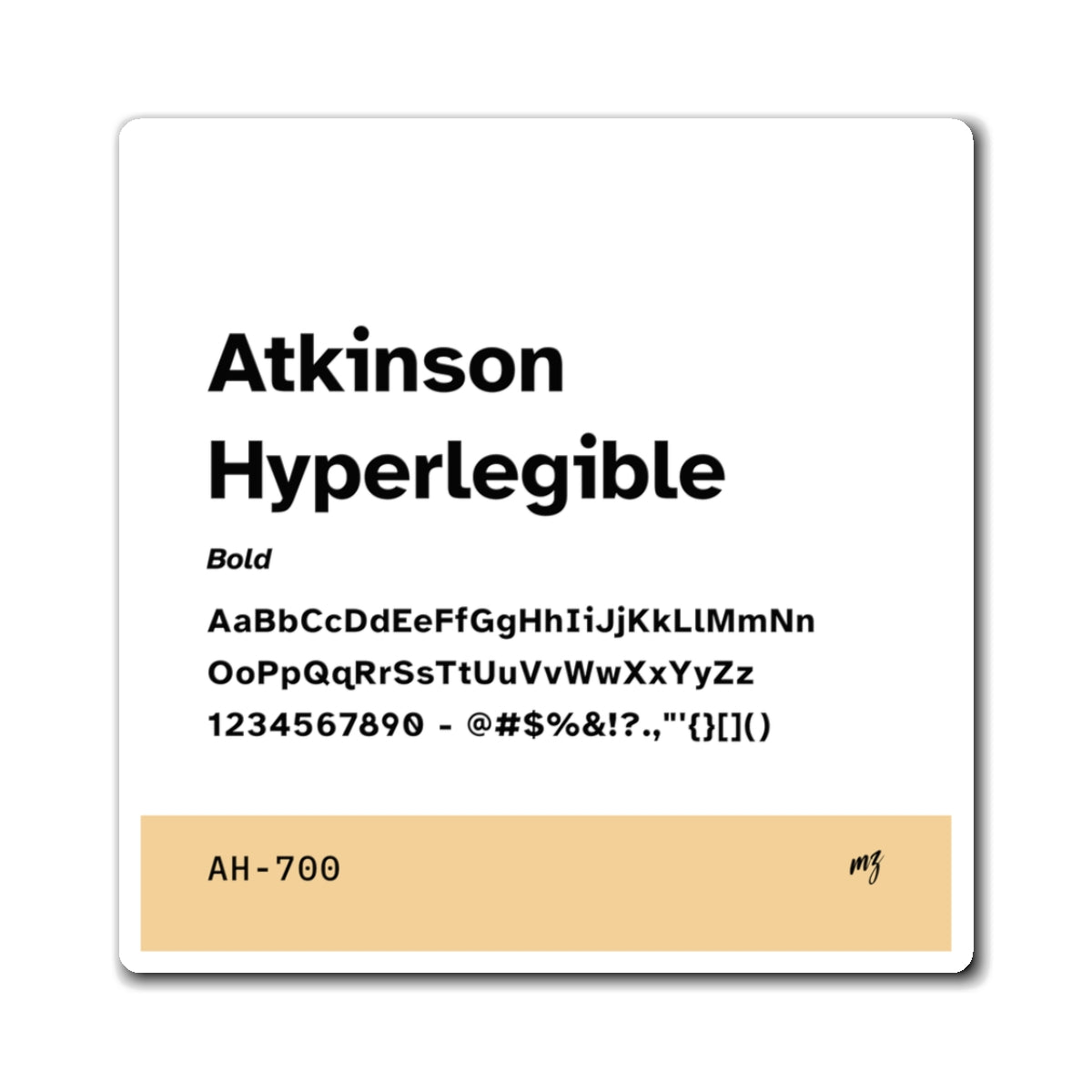 Atkinson Hyperlegible — Magnet