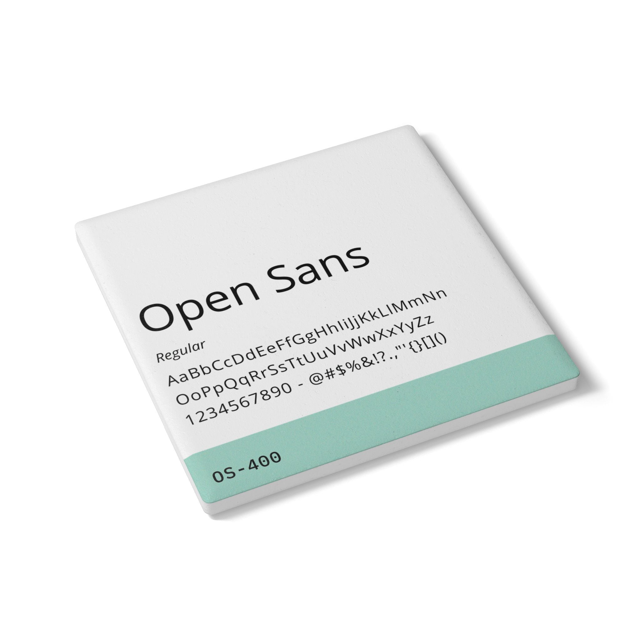 Open Sans — Ceramic Coaster