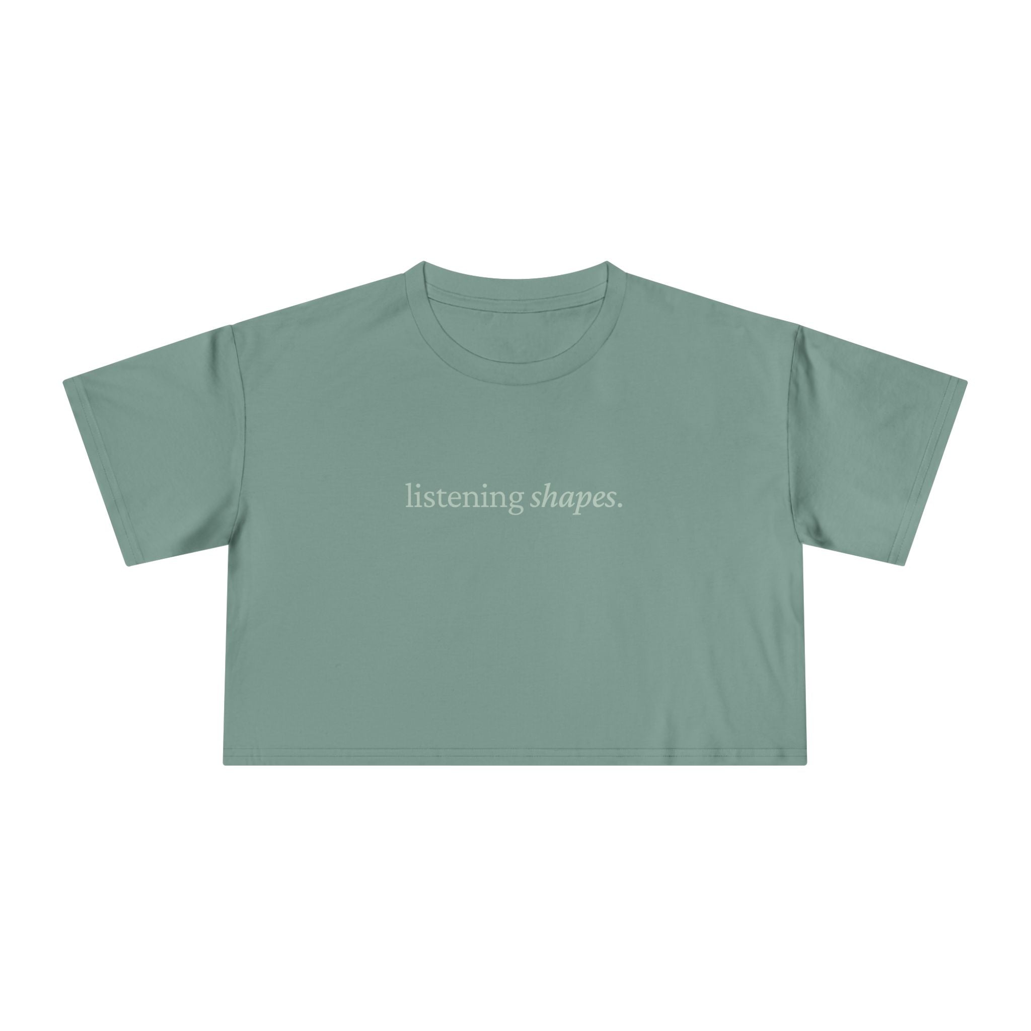 Listening Shapes — Crop Tee