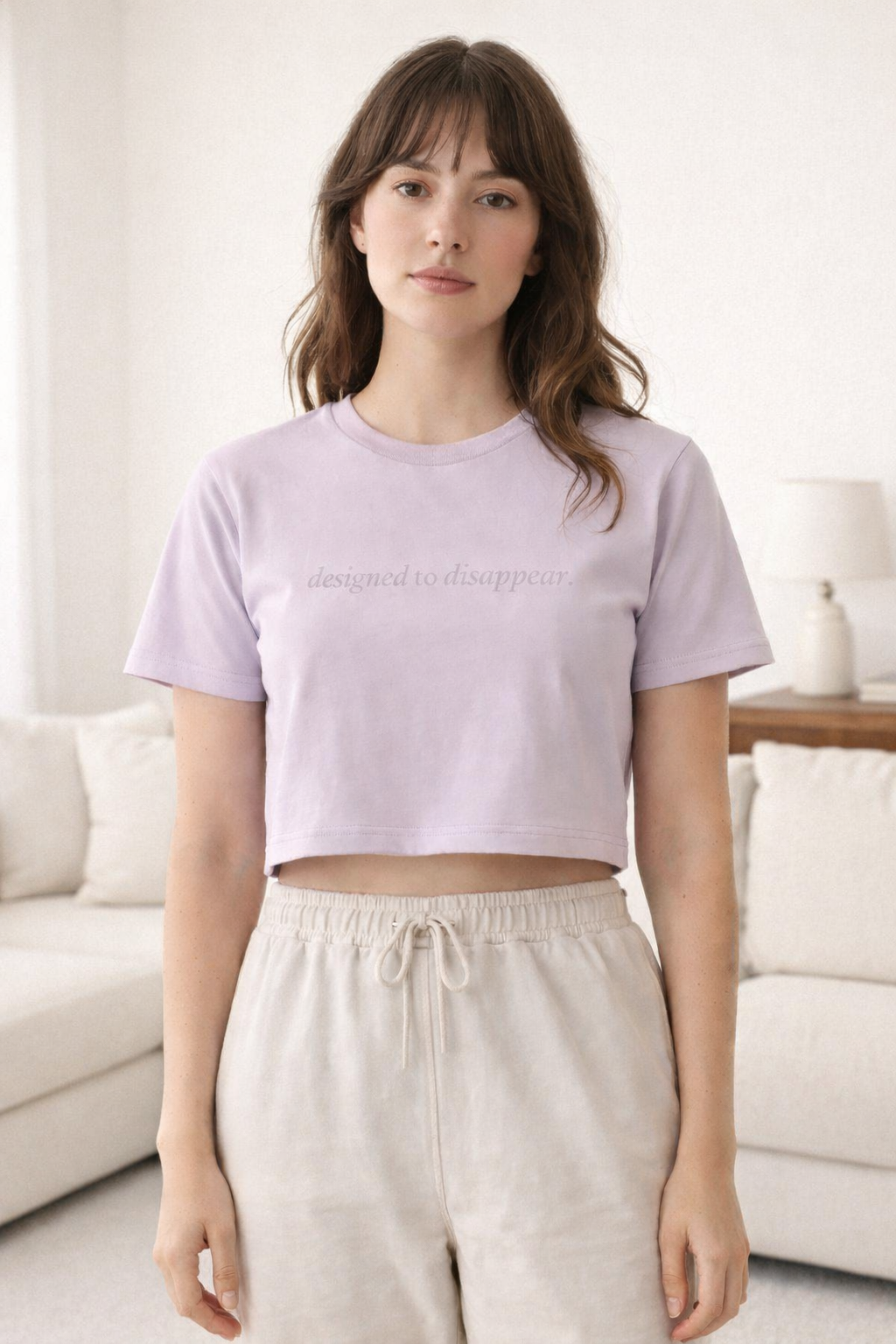 Designed to Disappear — Crop Tee