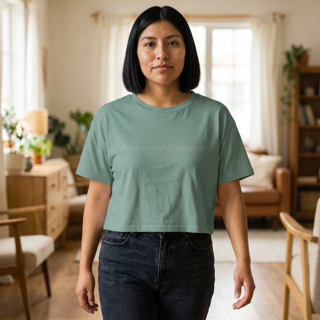 Designed to Disappear — Crop Tee