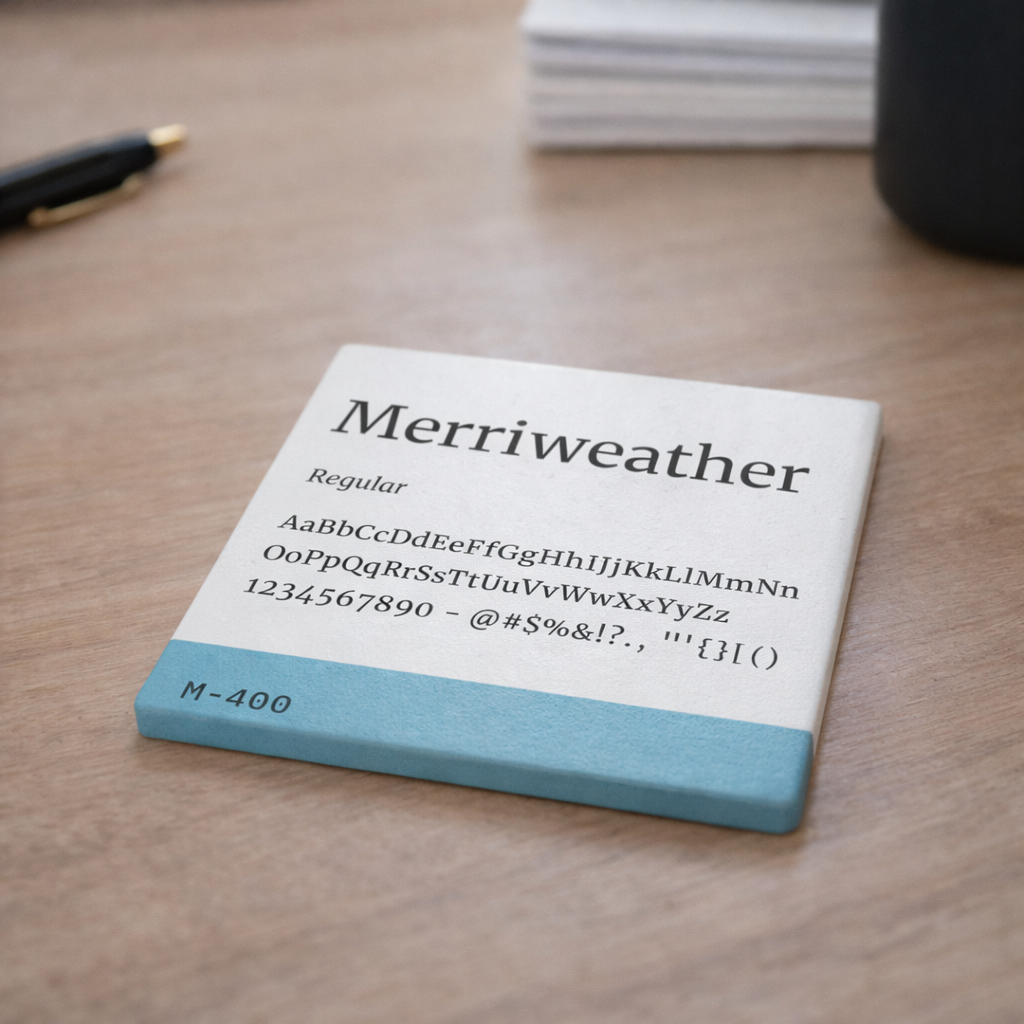 Merriweather — Ceramic Coaster